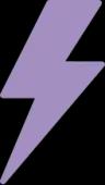 purple background with thunder on it